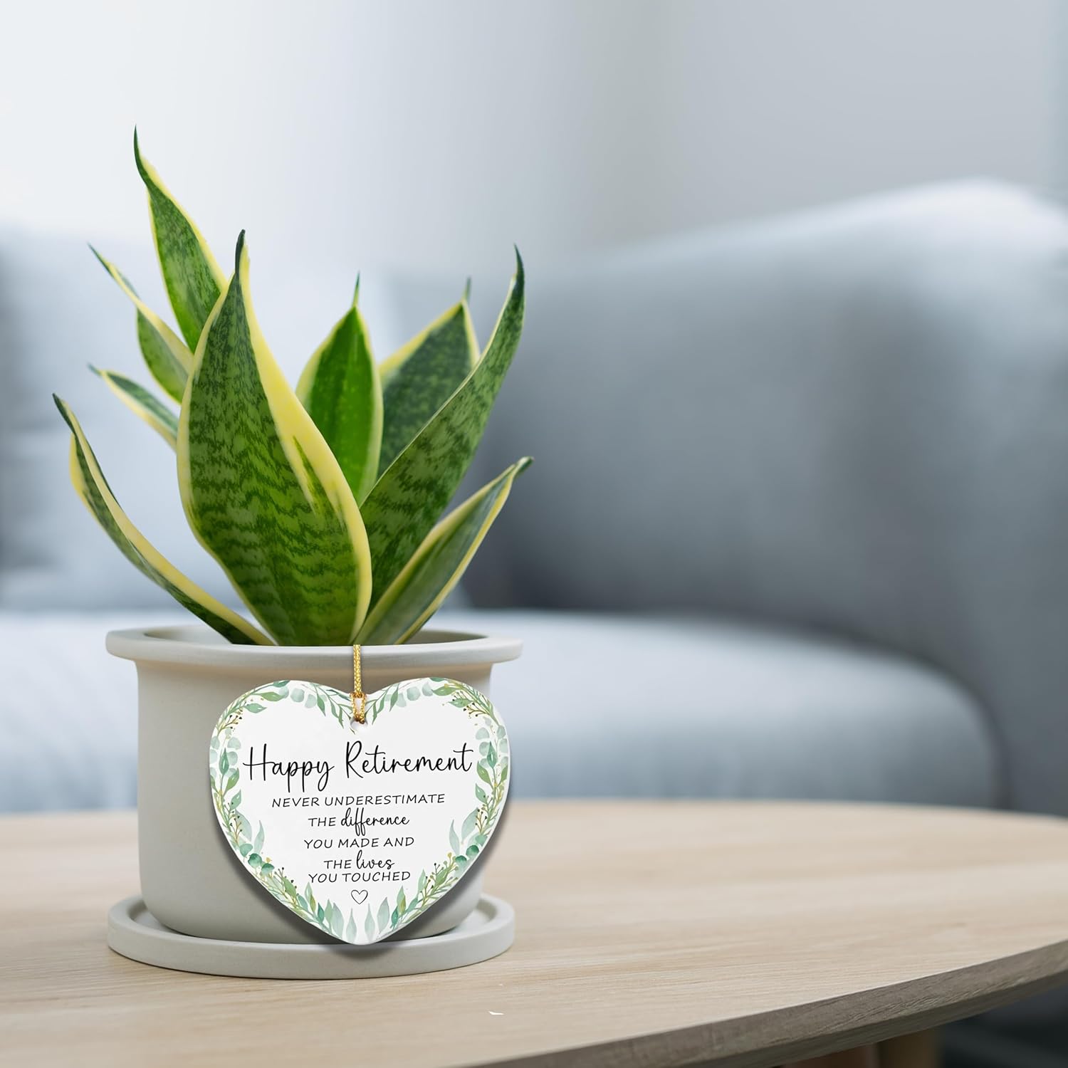 Retirement Ornament 2025, Retired 2025 Wreath Heart Ornaments, Happy Retired Ornament Decorations Keepsake, Gift for Woman Coworker Friend Mom Friendship Grandparents (White, Retirement) - Image 7