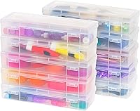 Vista 5 de IRIS USA Contenedor de plástico de 53 cuartos de galón, grande y de plástico, organizador de suministros para manualidades con pestillo de cierre