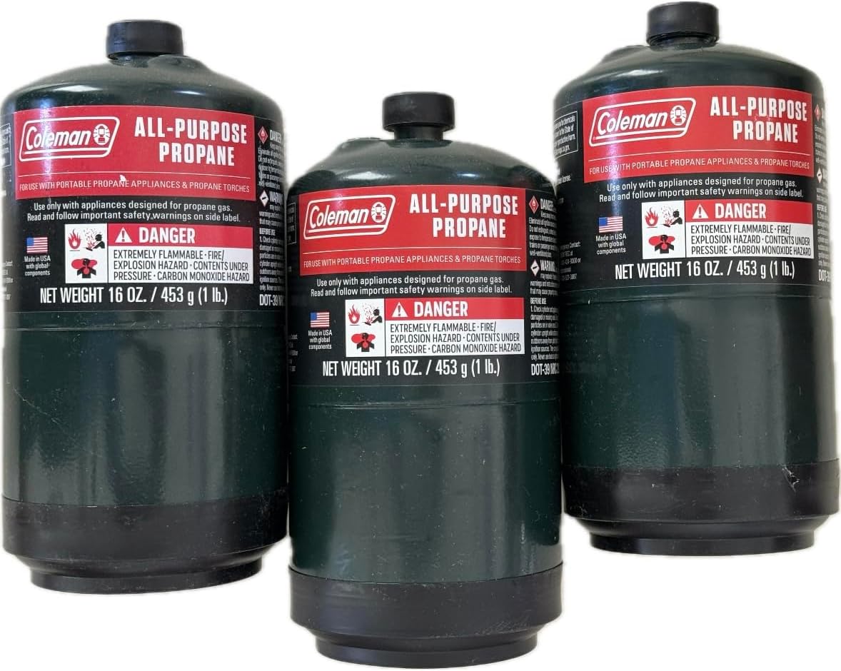 Propane replacement fuel cylinders 16 oz (3 pack)