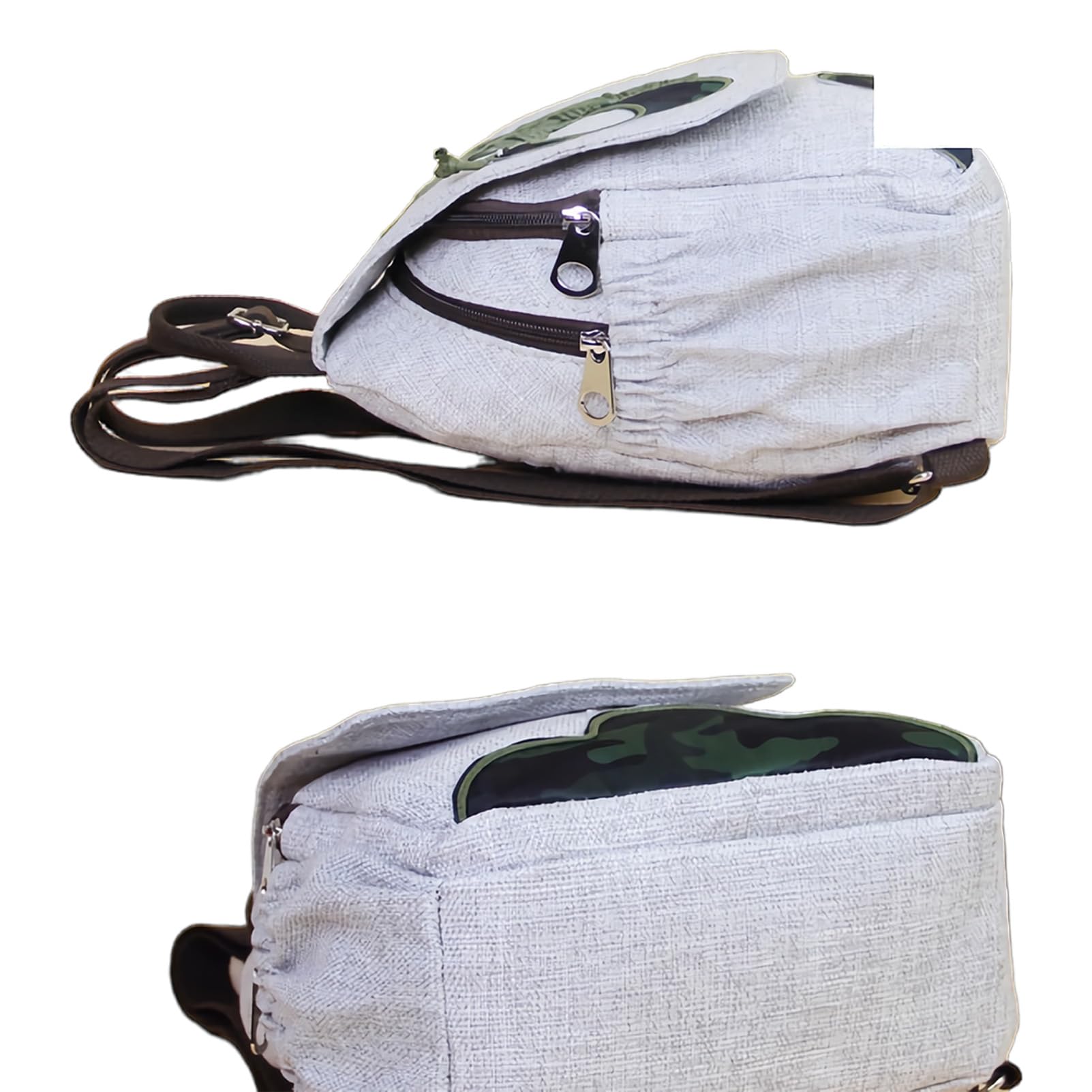 Mochila Pequeña de Cáñamo para Mujer Mochila Bohemia Pavo Real