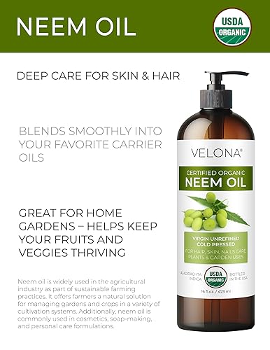 Miniatura 9 de velona Amla Oil USDA Certificado Orgánico - 32 oz  Aceite portador 100% puro y natural  Virgen extra, sin refinar, prensado en frío  Crecimiento del