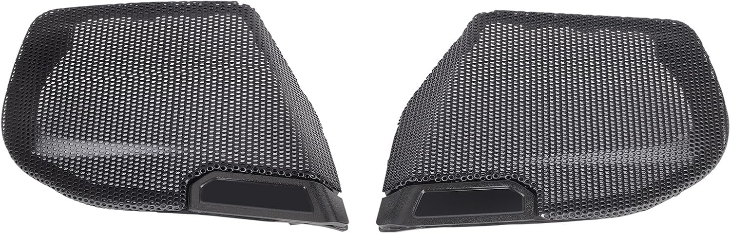 Front Fairing Speaker Mesh Grille Covers for Harley CVO Road Glide ST FLTRXSTSE 2024-2025 / Road Glide FLTRX 2024-2025 / CVO Road Glide FLTRXSE 2023-2025– Black ABS Pair
