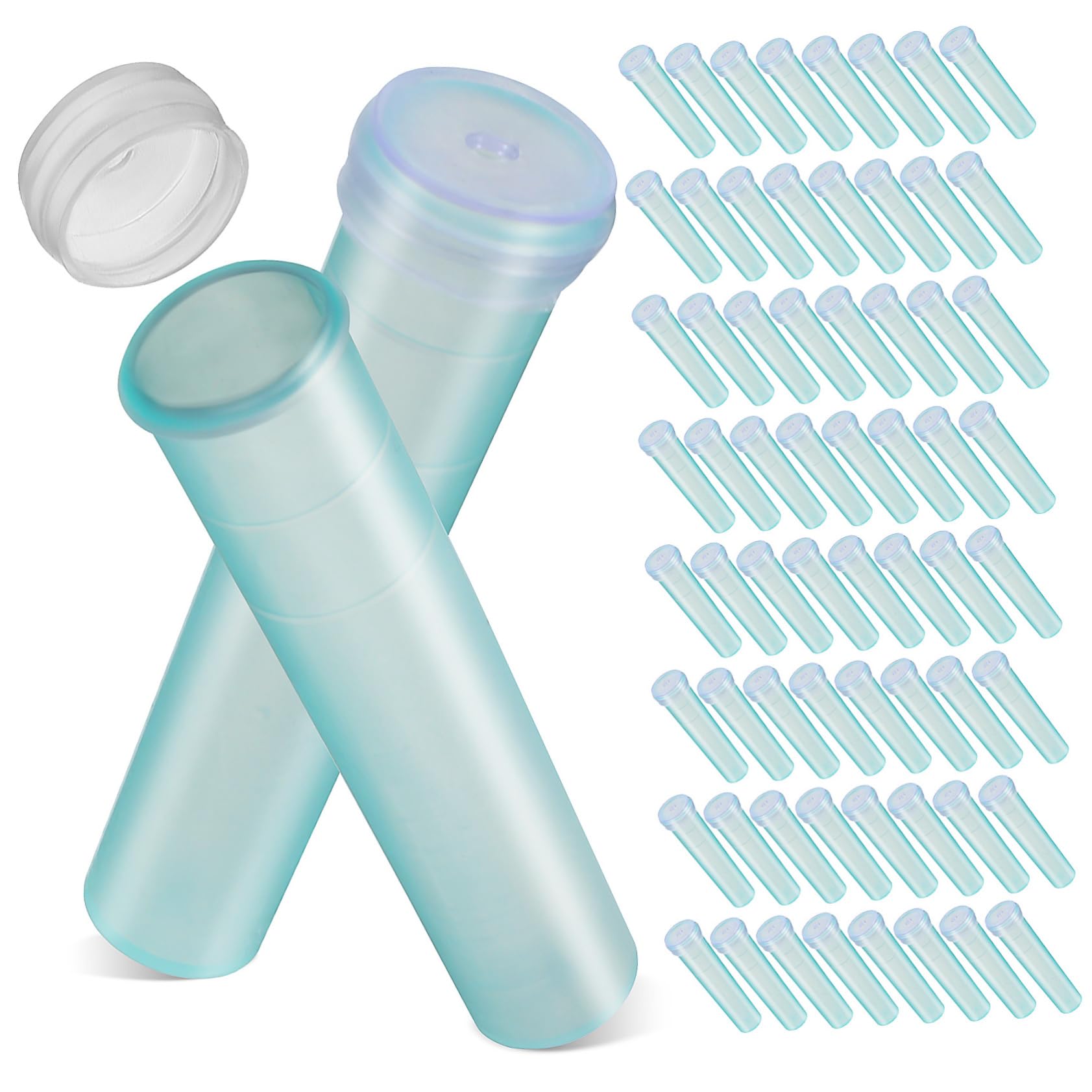 IWOWHERO 100pcs Orchid Tubes Floral Picks Tubes Tube Holder Floral Water Tubes Test Tubes Flowers Water Storage Tubes Water Tubes with Lids Reusable Tubes Plastic