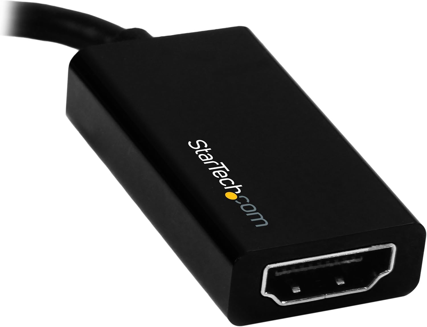 StarTech.com Mini DisplayPort to HDMI Adapter - Active mDP to HDMI Video Converter - 4K 30Hz - Mini DP or 1/2 Mac/PC to HDMI Monitor/TV/Display - mDP 1.2 to HDMI Adapter Dongle - White (MDP2HD4KSW)