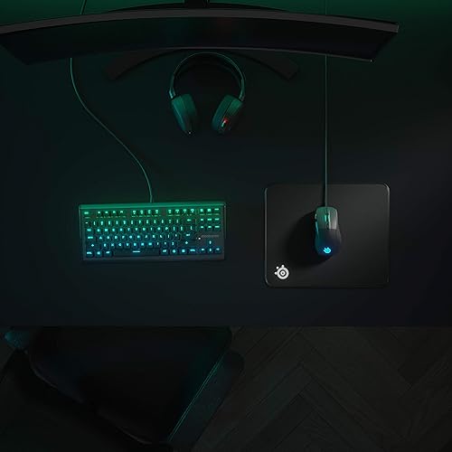 Miniatura 2 de SteelSeries QcK - Superficie para juegos - Tela de borde cosido grande - Extra duradera - Optimizada para sensores de juego - Negro