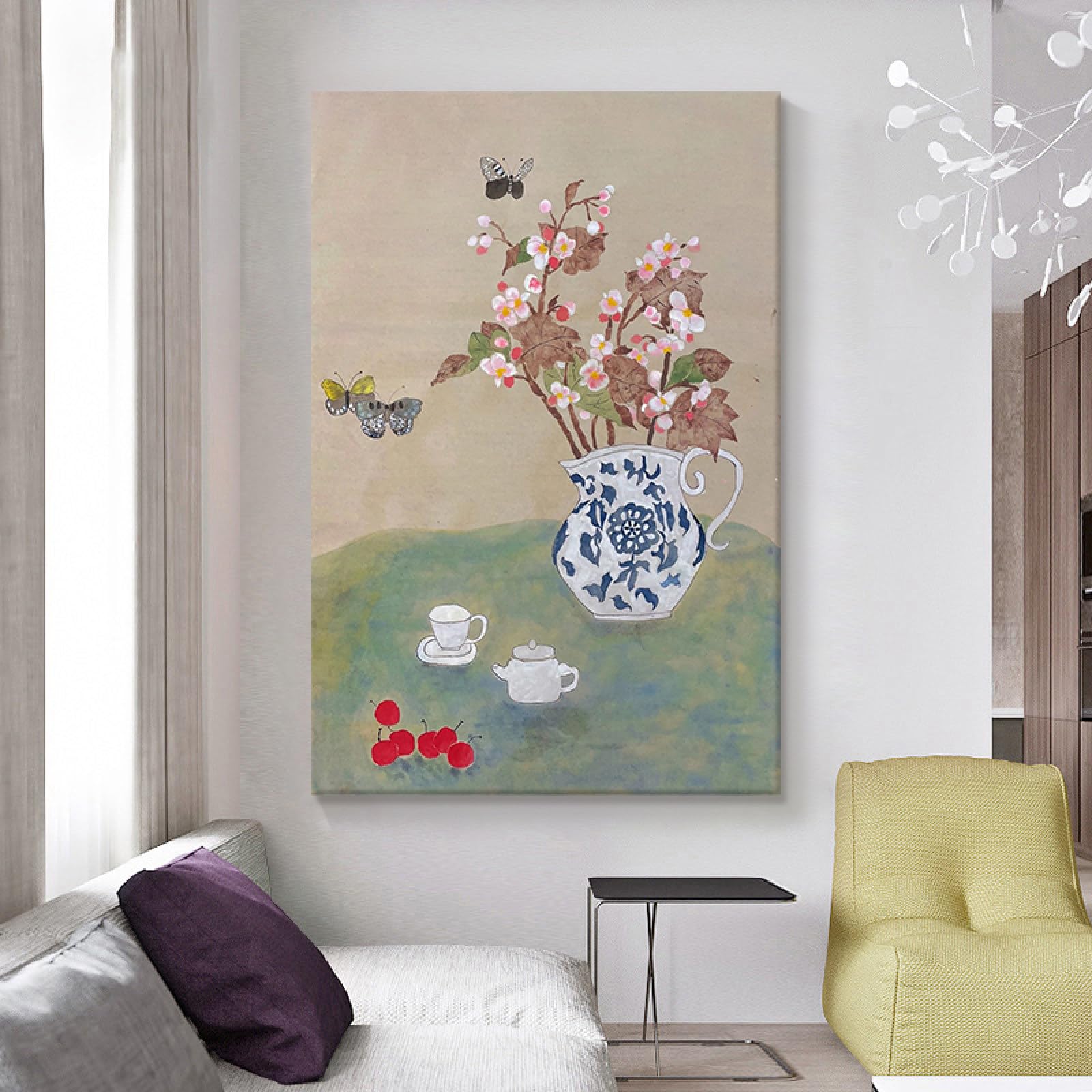 Peinture à l'huile peinte à la main sur toile de salon