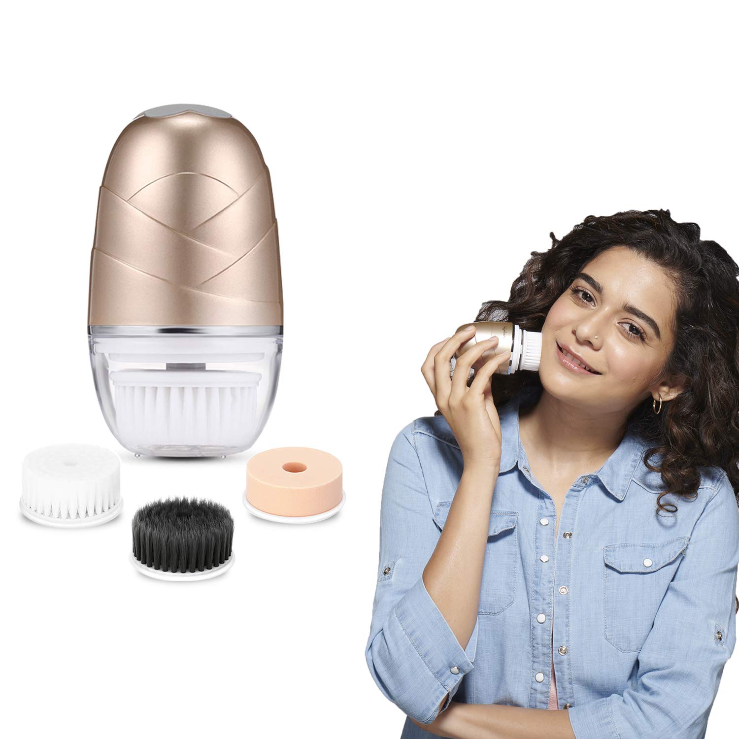 Lifelong LLPCW04 Rechargeable Pedicure Device for Callus Remover & Dead Skin Removal & Feet Filer Care & LLM720 Rechargeable Face Cleaning Massager (Golden) Lifelong LLPCW04 Rechargeable Pedicure Device for Callus Remover & Dead Skin Removal & Feet Filer Care & LLM720 Rechargeable Face Cleaning Massager (Golden)