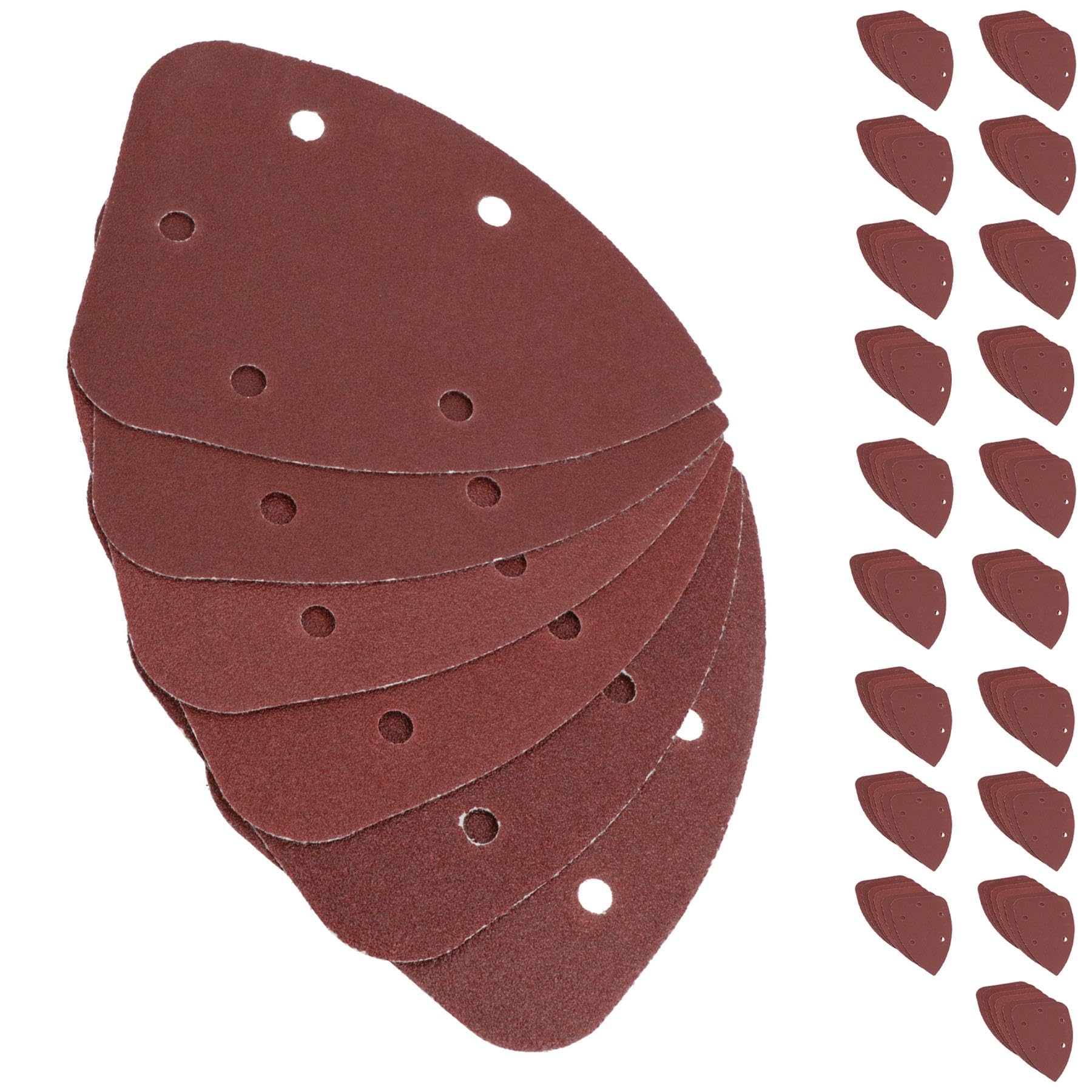 Crochet et boucle Disques ponçage détail 140mm triangulaire grain mélangé 120pk