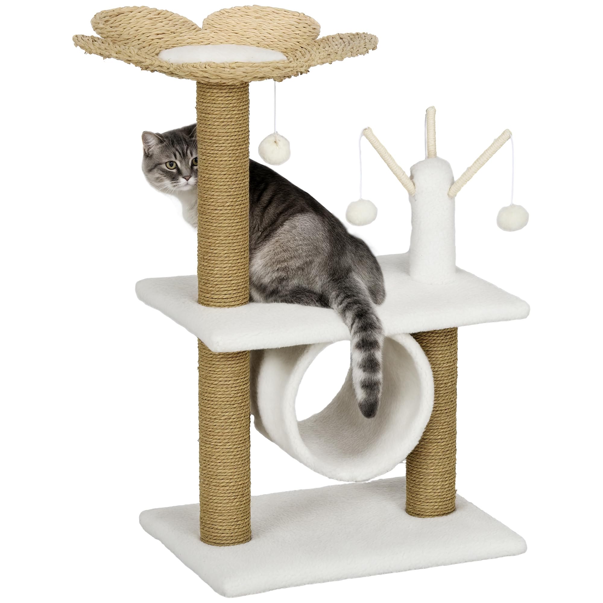 Muebles Para Gatos Ripley TORRE ARBOL RASCADOR GATOS CON HAMACA