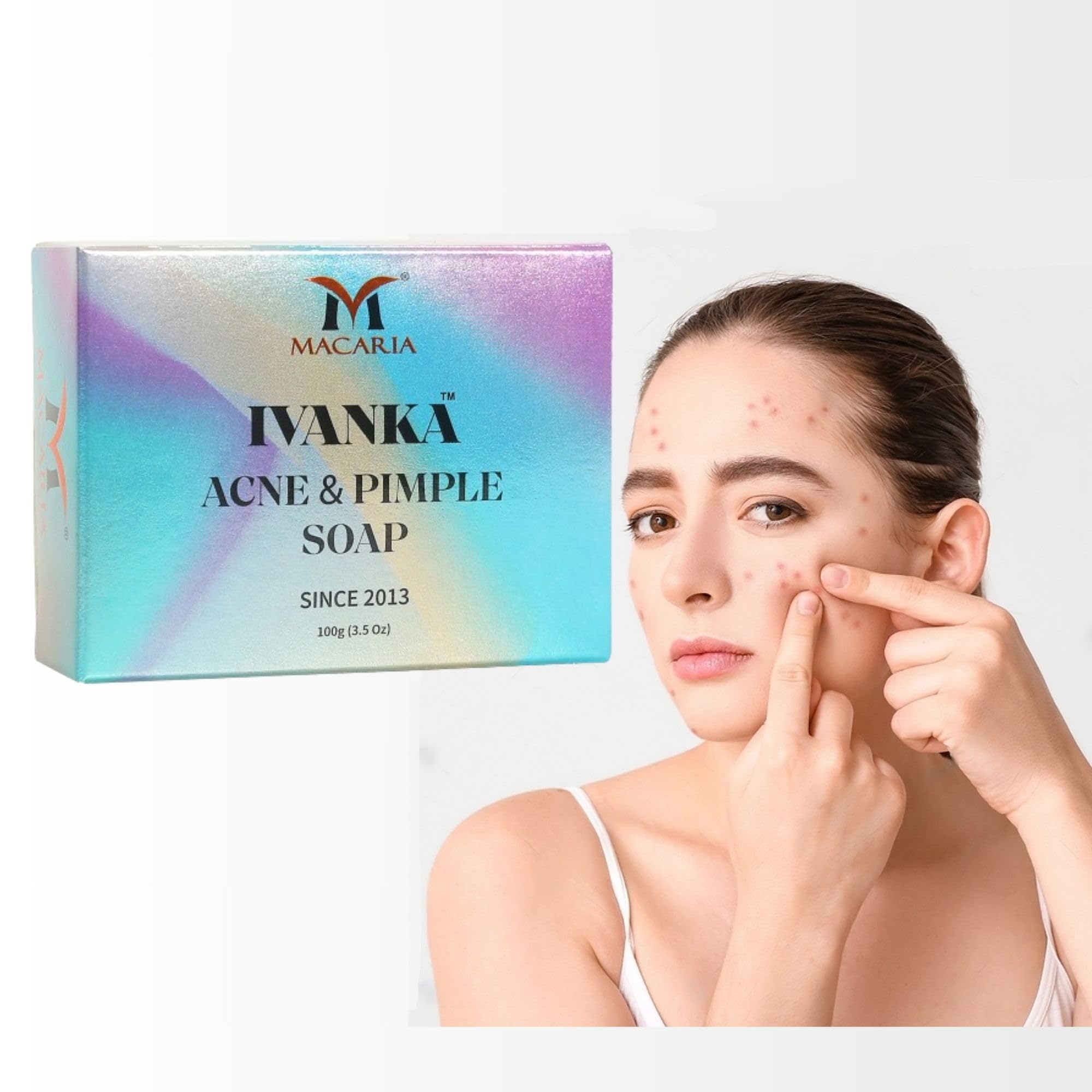 Buy Ivanka Acne & Pimple Soap Kojic Acid Soap with Glutathione | For Acne &  Pimples, Pigmentation, Tanning & Sun damage | Men, Women