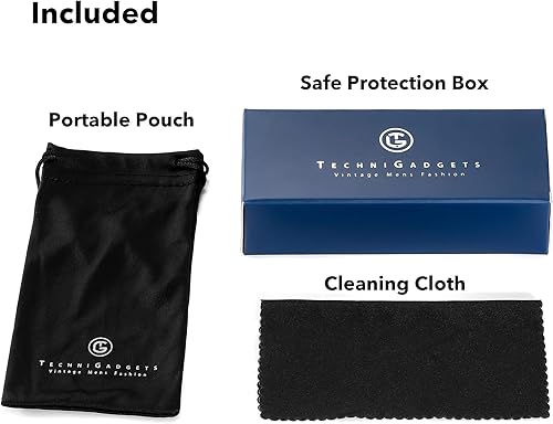 Miniatura 6 de Technigadgets Finnegan Steampunk - Lentes de sol retro para hombre y mujer, con escudo lateral de cuero, doble puente de plástico, marco de