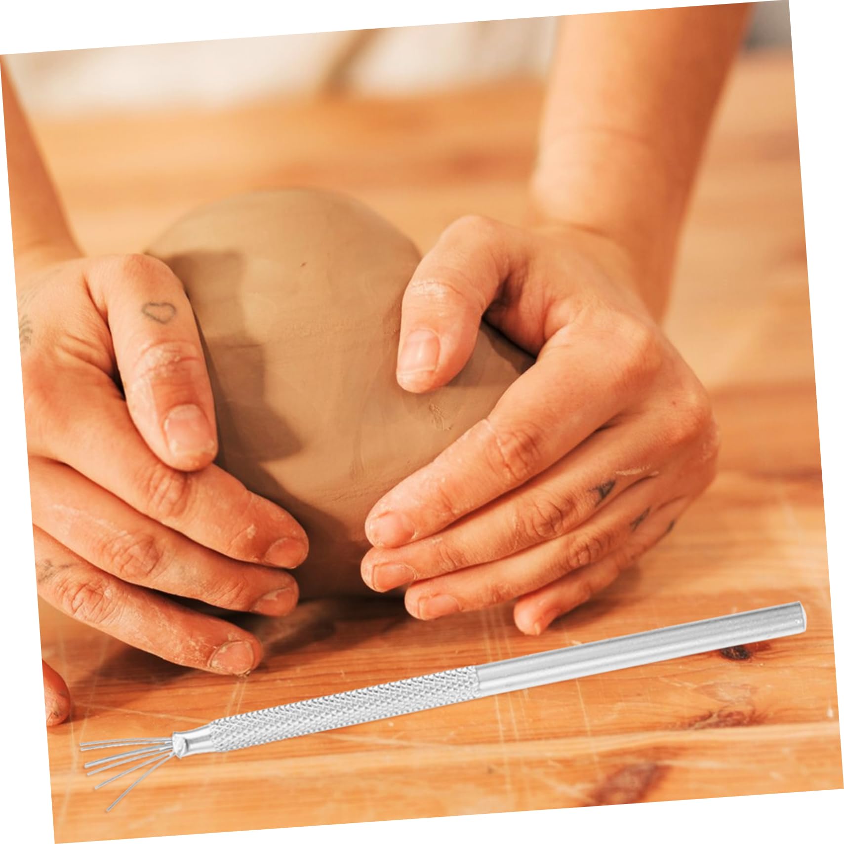 5sets Strumenti per Sculpting Argilla di Utensili per Ceramica Strumenti di Intaglio e Modellazione per Artisti e Appassionati della Ceramica Facile da Pulire e Conservare