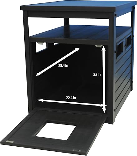 Vista 10 de New Age Pet ECOFLEX Litter Loo Standard & Jumbo Sizes, 4 Colors, Moisture and Odor Resistant Enclosure & End Table, No‑Tools Assembly, 10 Year