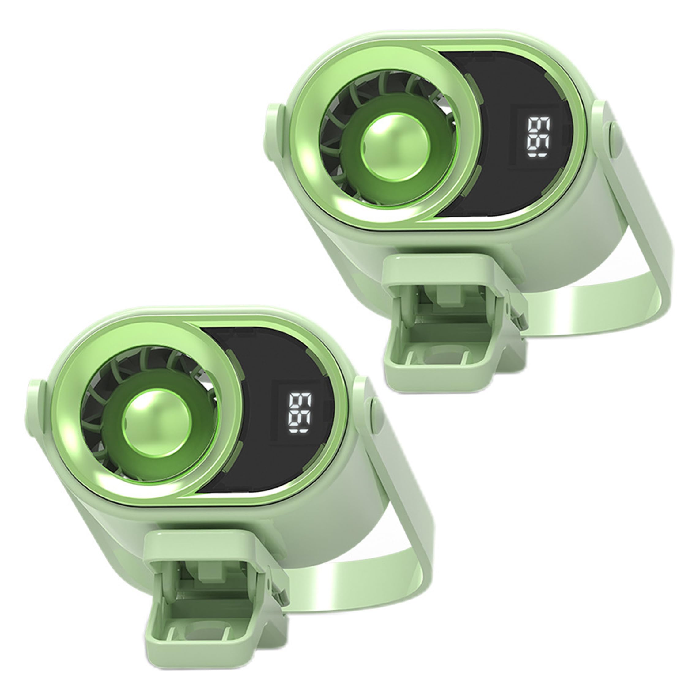 Ventilador de coche portátil para eliminar el calor con rotación ajustable y carga USB