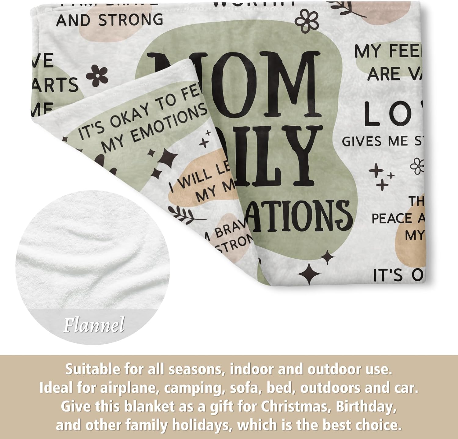 BaubleDazz New Mom Gifts Blankets, Pregnancy Postpartum Gender Reveal First Time Mommy Present, Mothers Day Birthday Gifts for Mom(60"X 80")