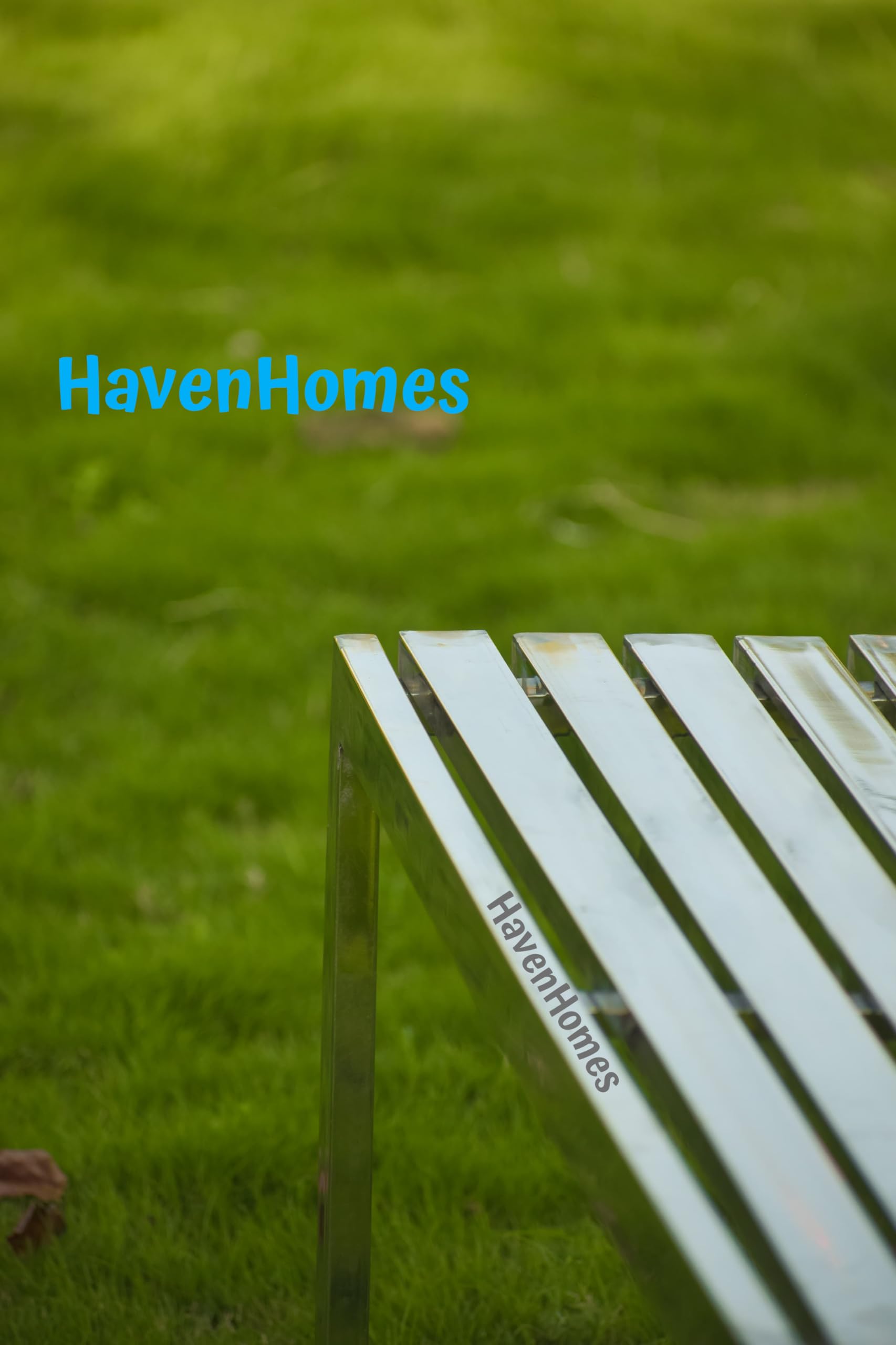 HavenHomes Stainless Steel Bench for Indoor and Outdoor Garden/Patio/Living Room/Balcony/Lounge/Hospital (60 Inches) 2