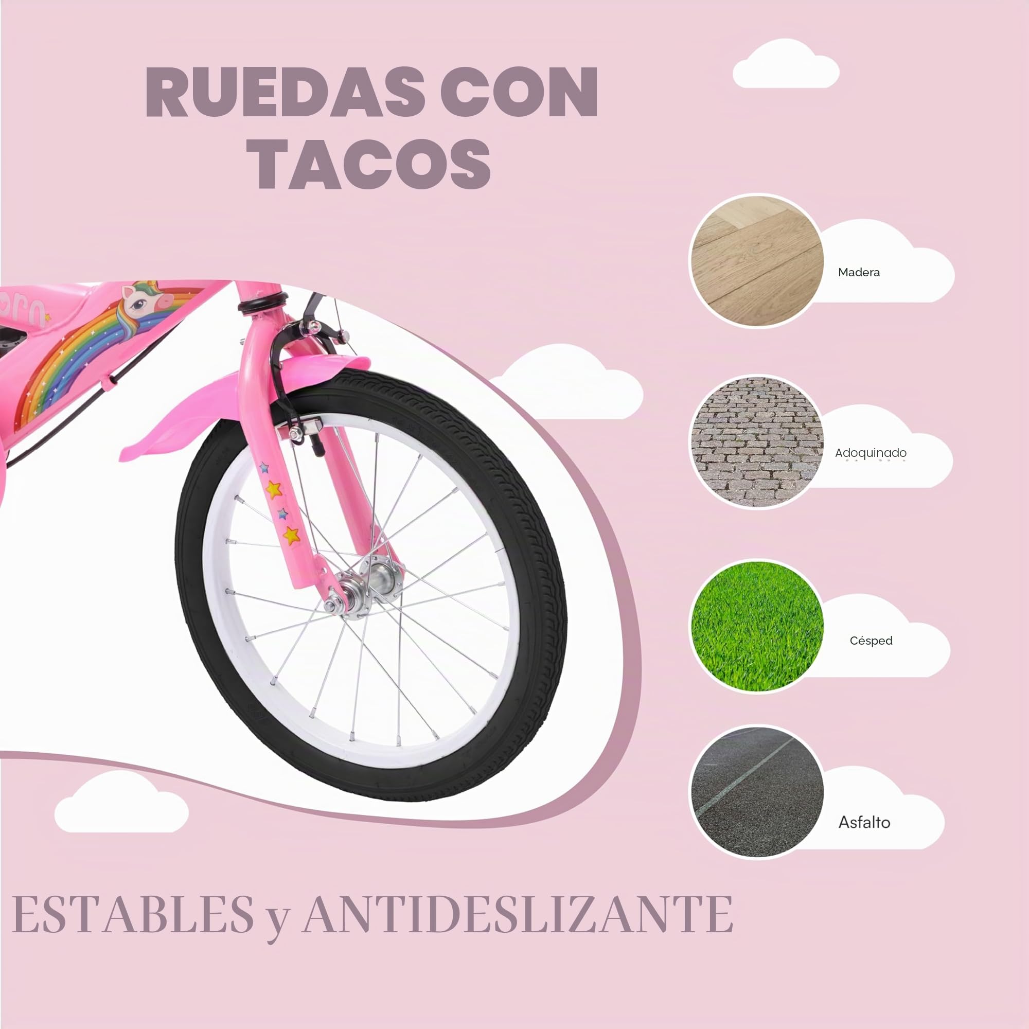 Baroni Toys Bicicleta para niños 12 & 14 & 16 Pulgadas, Bicicleta Deportiva Azul con Ruedas Incluidas, Bicicleta de Acero para niños de 2 a 7 años