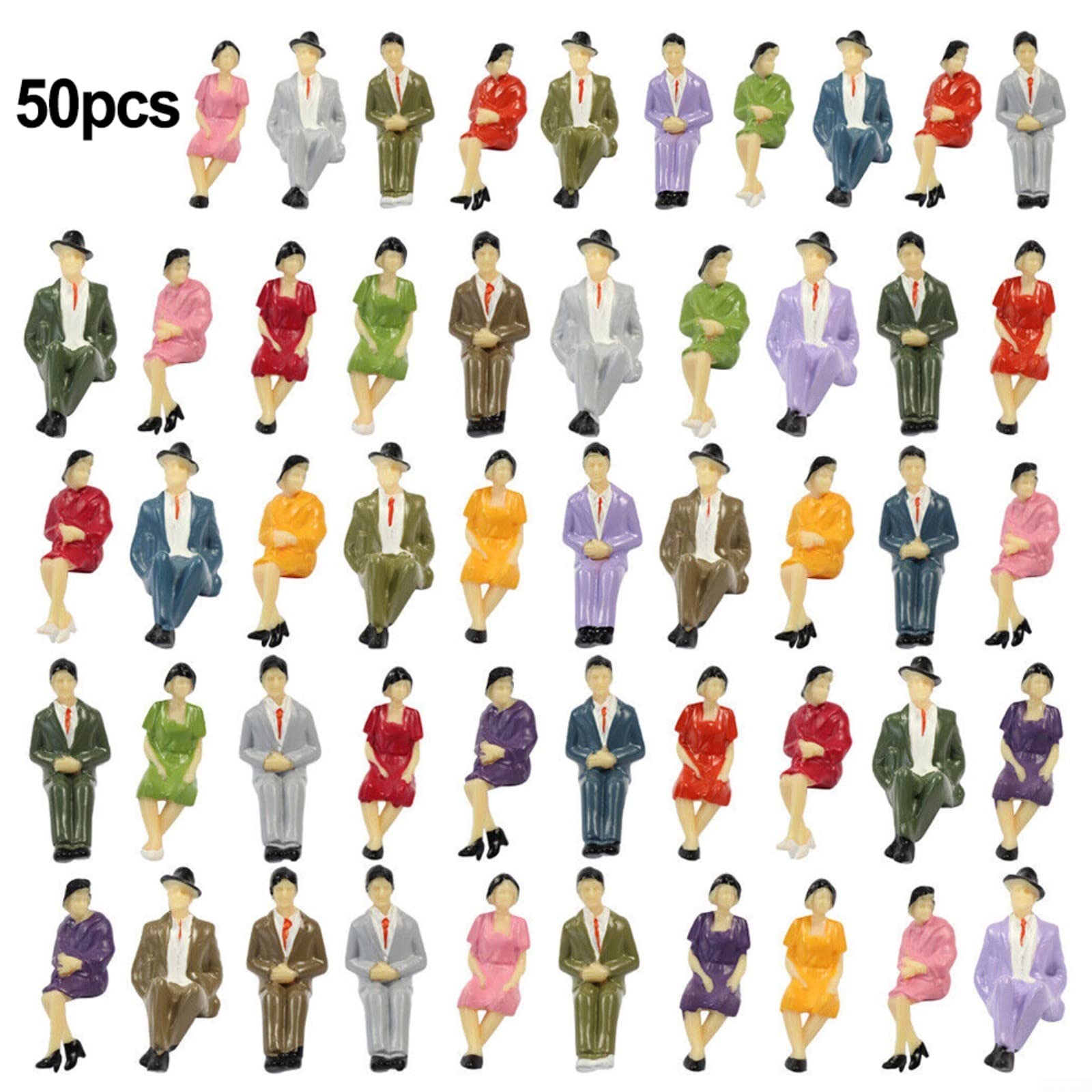 Figurines Plastique 1,5-2,5 Cm Lot 50 Figurines Miniatures HO 1/87 – Personnages Debout Pour Décor De Train Figurines Plastique 1,5-2,5 Cm Lot 50 Figurines Miniatures HO 1/87 – Personnages Debout Pour Décor De Train