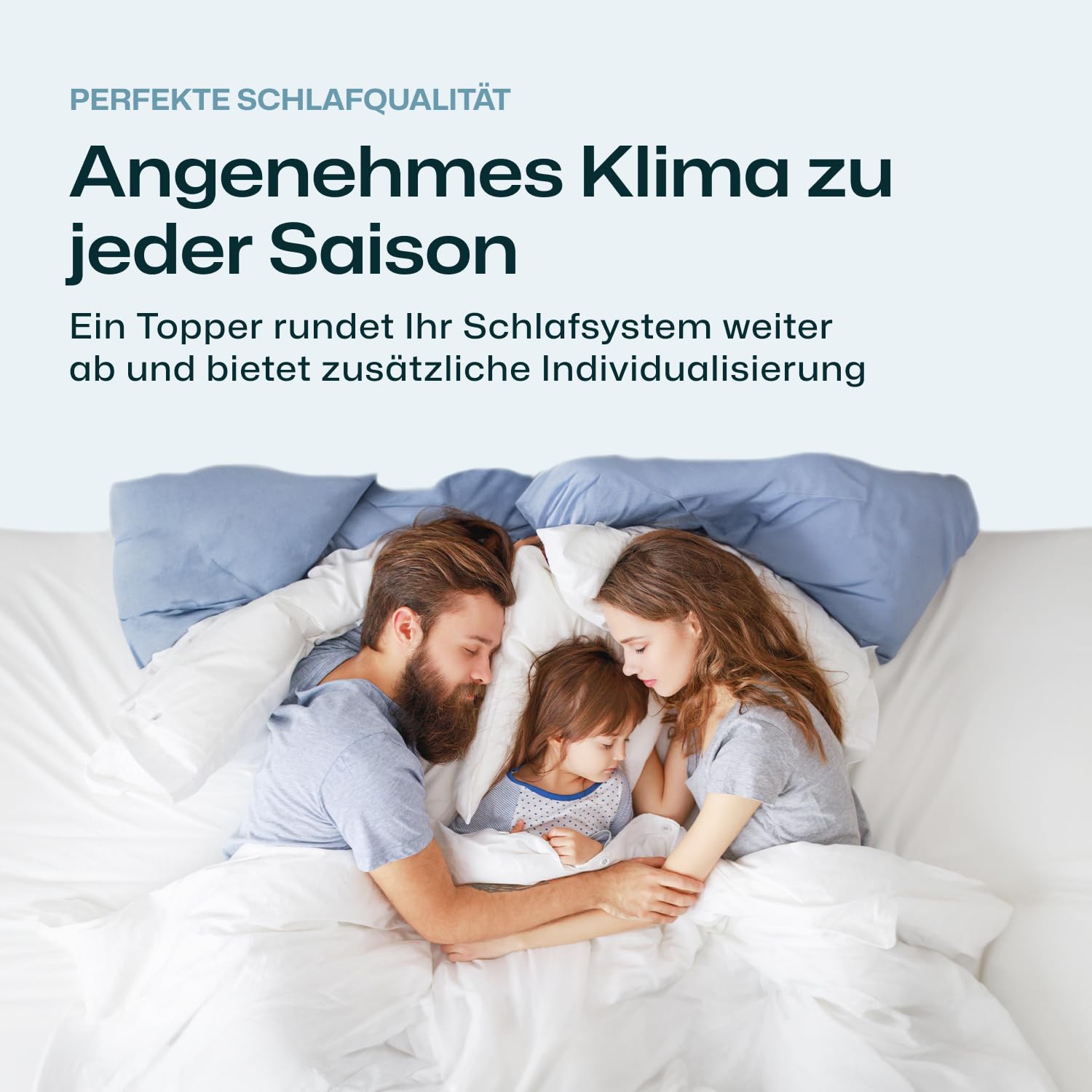RAVENSBERGER Latex Topper Natura LUX - Härtegrad H2/H3, mittel - 50-110 kg - 180 x 200 cm, Höhe 9 cm - Matratzenauflage aus Natur-Latex mit Baumwoll-Bezug, allergikerfreundlich