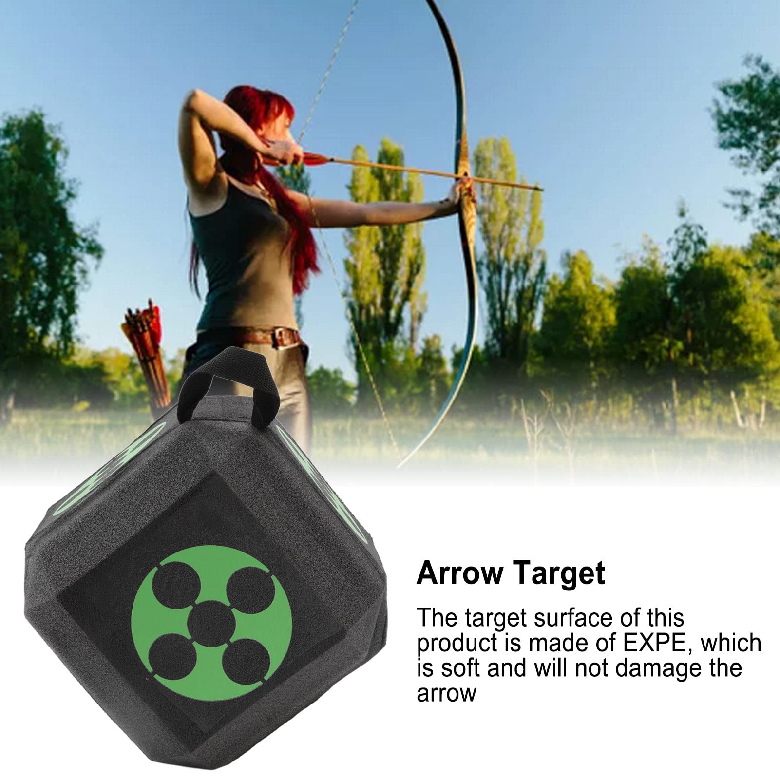 Demeras Target, Foam Archery Target Soft 18 Sides 3D for Outdoor for
