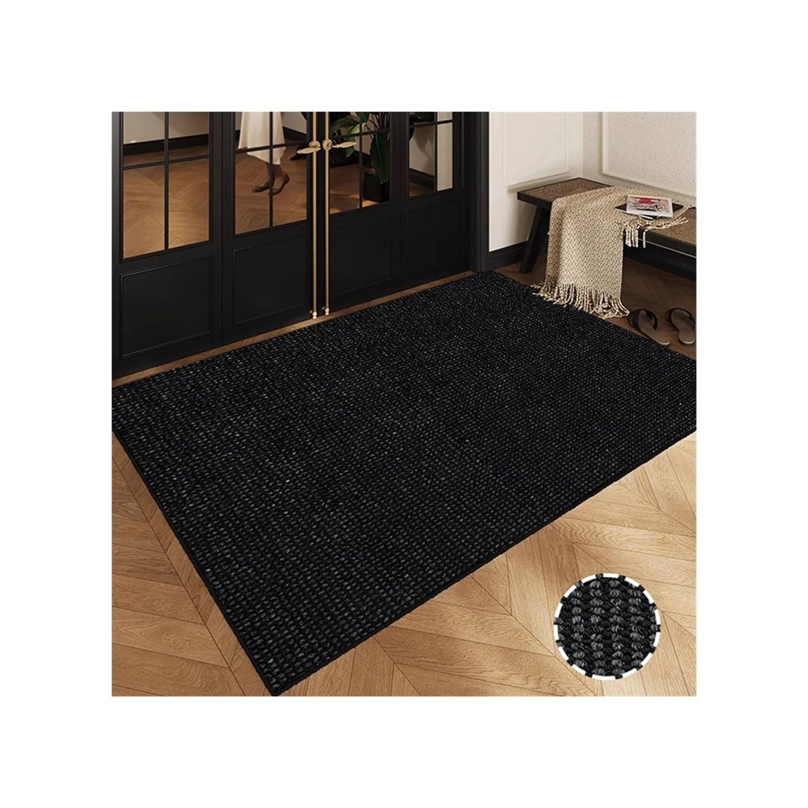 Paillasson tapis de sol antidérapant 40x60 anti-salissures pour entrée