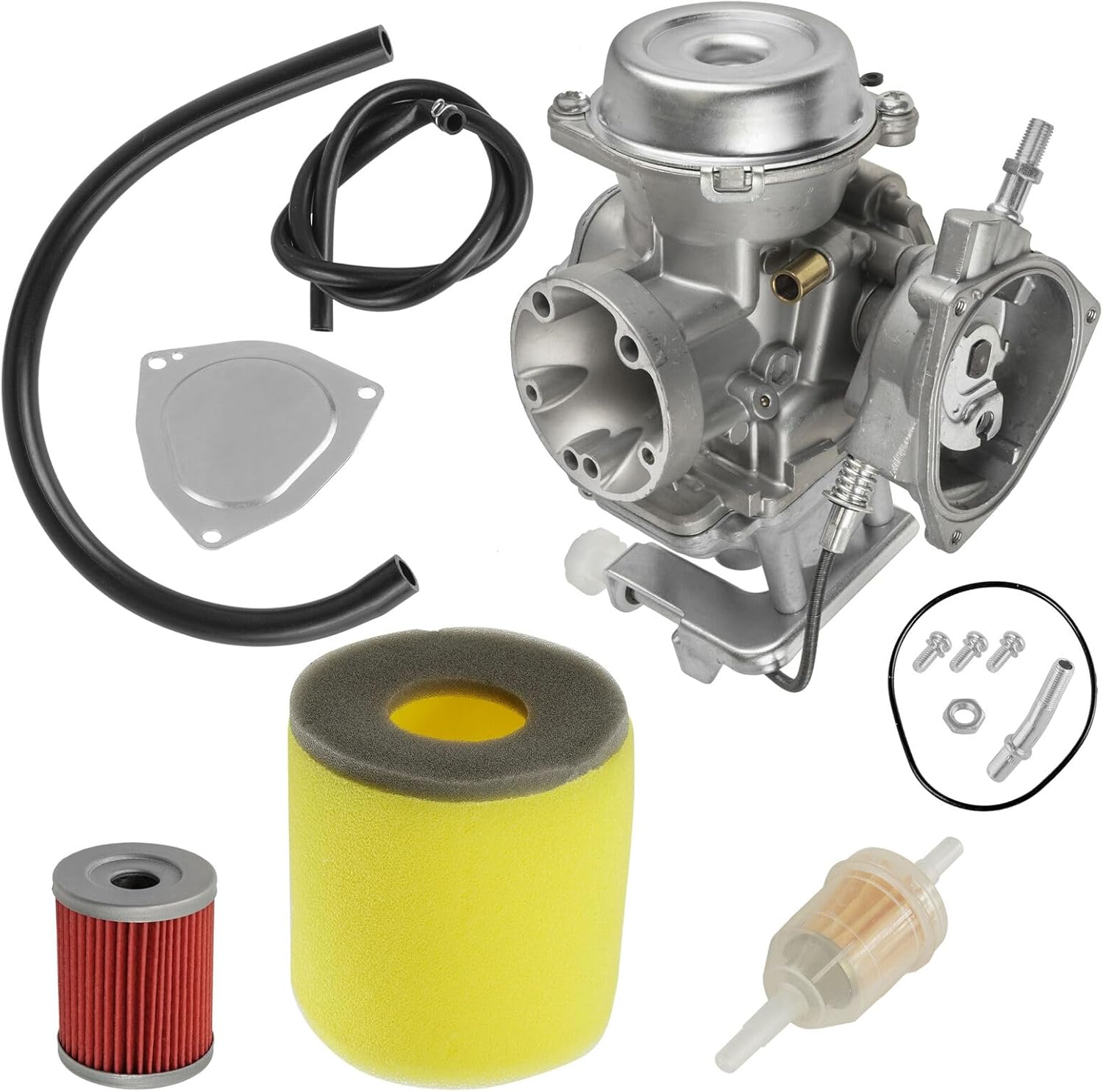 Powersports Replacement Oil Filter Engine Protection for ATV UTV Motorcycle For Air & Oil Filter W/Carburetor For Suzuki Ozark LTF250 2002-2006 Mod-CCAF8-2455