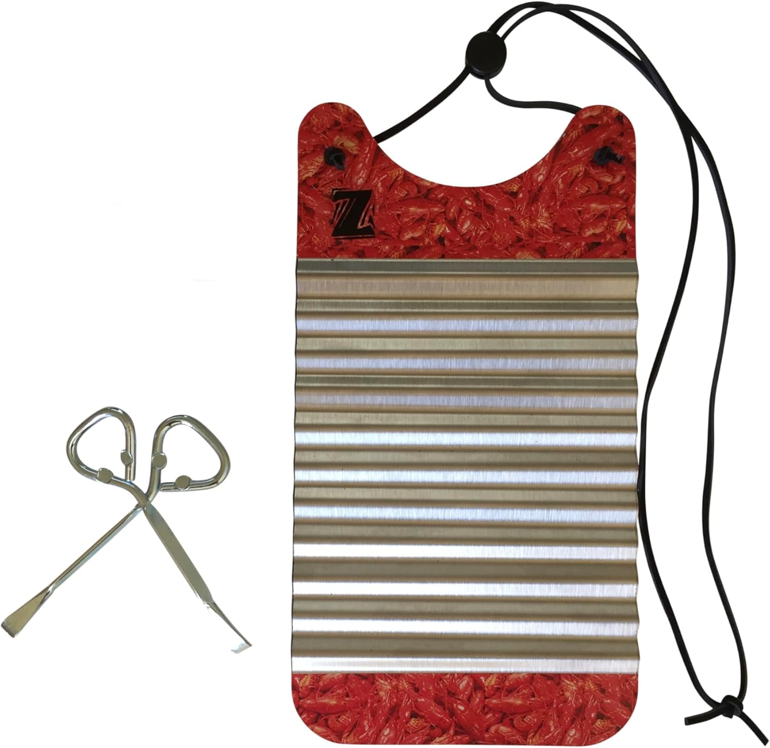 Washboard Rubboard Scrubboard Handmade Mini Crawfish Zydeco 6 x 11 Inches (Not Real Crawfish) Percussion Washboard Instrument