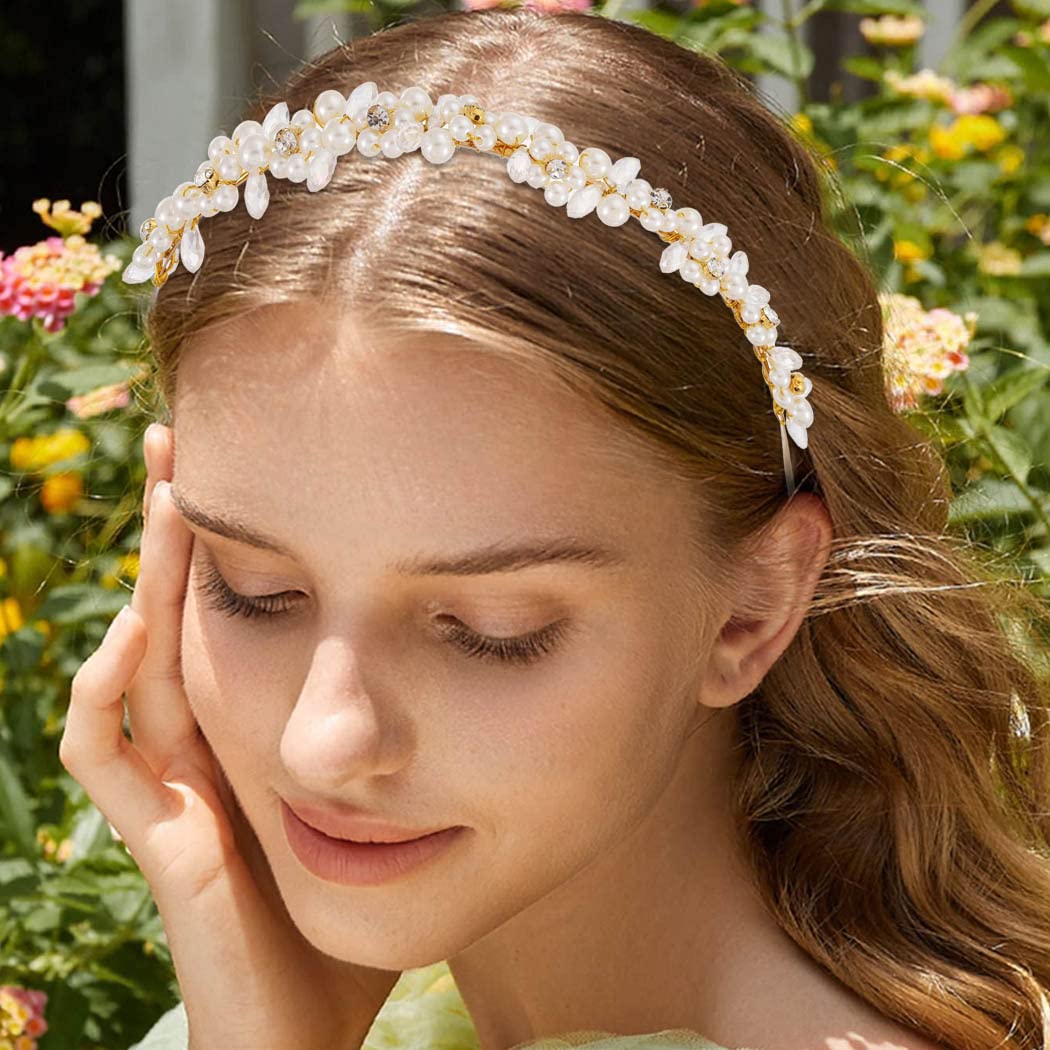 Yean Cerchietto Per Capelli Da Sposa Con Stelle E Strass - Accessorio Per Matrimonio - 6