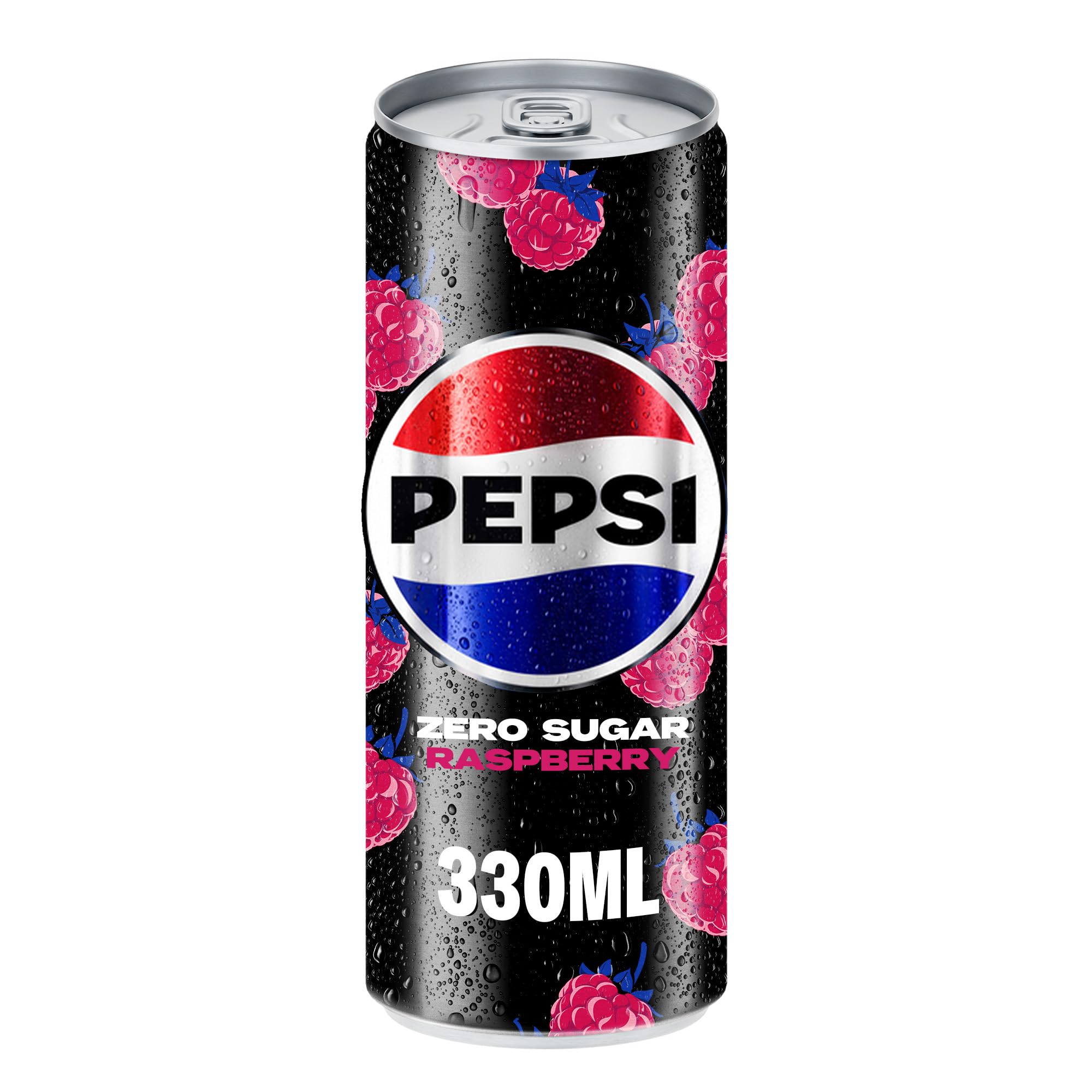 Pepsi Zero Sugar Raspberry Flavoured Cola, Carbonated Soft Drink, 320ml Cans, X Pack of 3, (From Vietnam) DF-picture-21