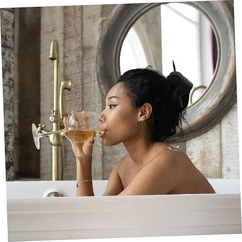 Miniatura 4 de Mikinona Pasador de pelo, 3 piezas de horquilla de cuero con palo, para moños, soporte de metal, piezas para el cabello para mujeres