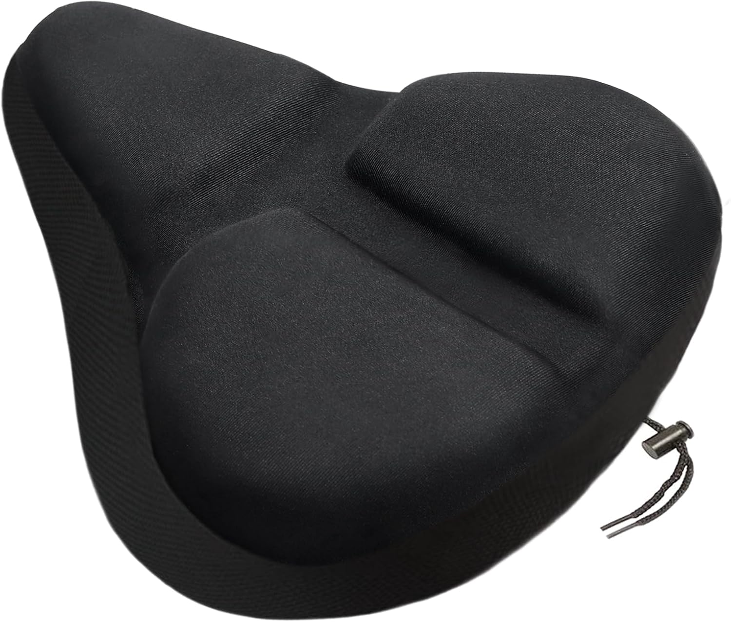 Bike Seat Cover, HUIOK Wide Gel Exercise Bike Seat Cushion for Women Men Comfort, Fits Spin, Stationary and Cruiser Bikes, Indoor Outdoor Cycling, Water Dust Resistant Cover Included