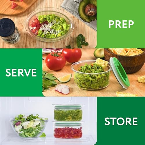 Miniatura 2 de Paquete de 3 Guacamole Keeper con tapa hermética  Contenedor de guacamole con tapa  Guacamole Fresh Food Saver  Contenedores de alimentos con tapas