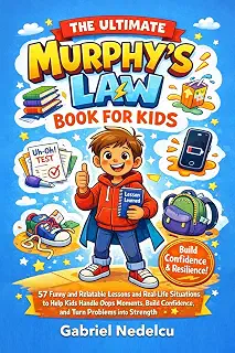 The Ultimate Murphy’s Law Book for Kids: 57 Funny and Relatable Lessons and Real-Life Situations to Help Kids Handle Oops Moments, Build Confidence, and Turn Problems into Strength