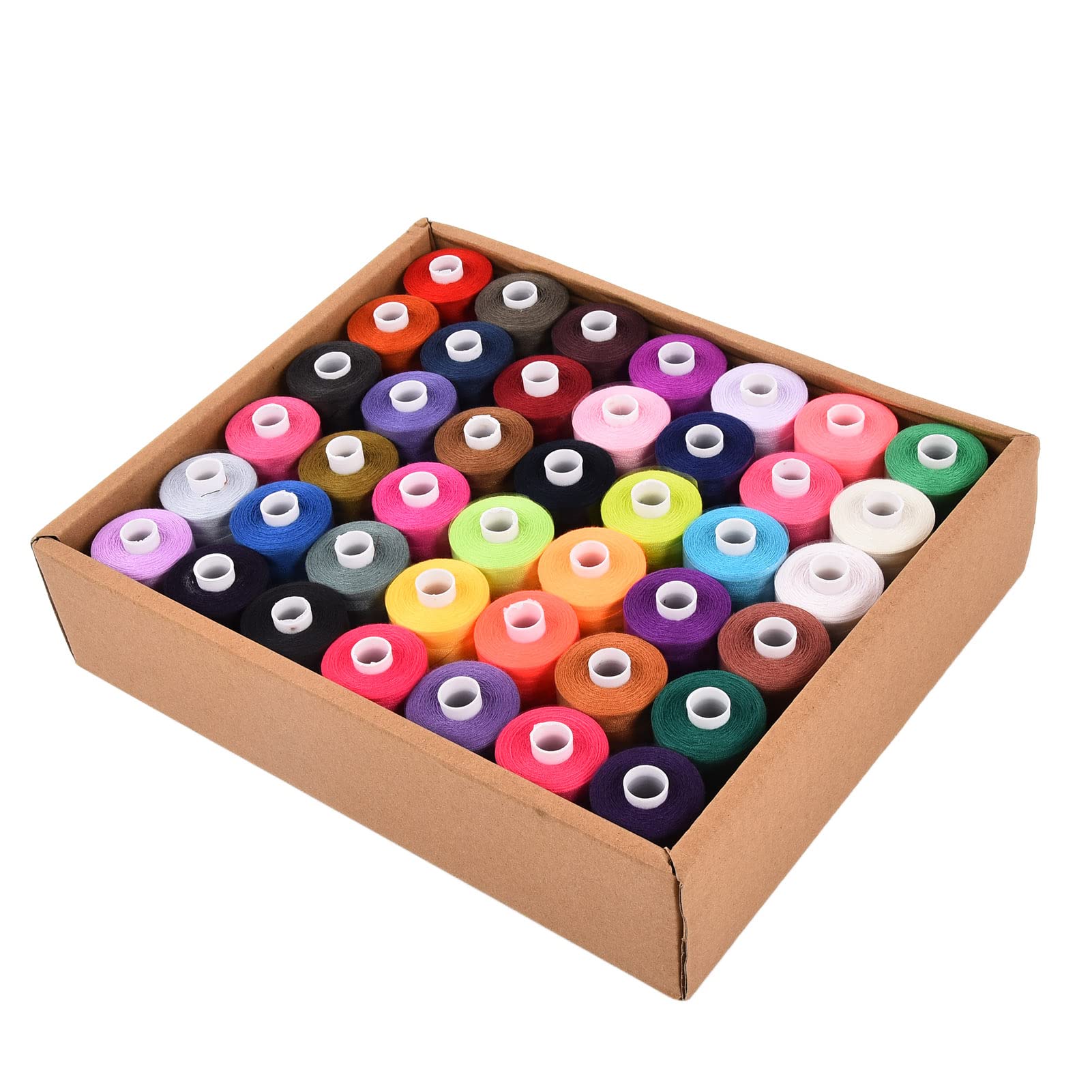 Generic Juego de Hilos de Coser de Poliéster, Costura Eficiente de 42 Colores de para Varios Proyectos de Costura, Uso Doméstico
