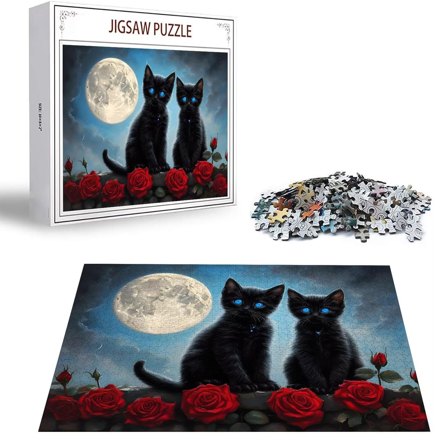 Puzzle 2000 Pièces Adulte Puzzle Chat Puzzles Classiques, 2000 Pièces Jeu éducatif défi Jouet Puzzles Rose Art Jeu Occasionnel Jouets Décor Cadeau Intéressants Ami De La Famille Approprié S-299