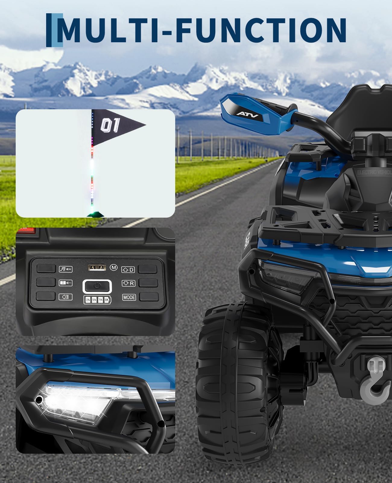 12V Elektro Quad Für Kinder Mit Fernbedienung