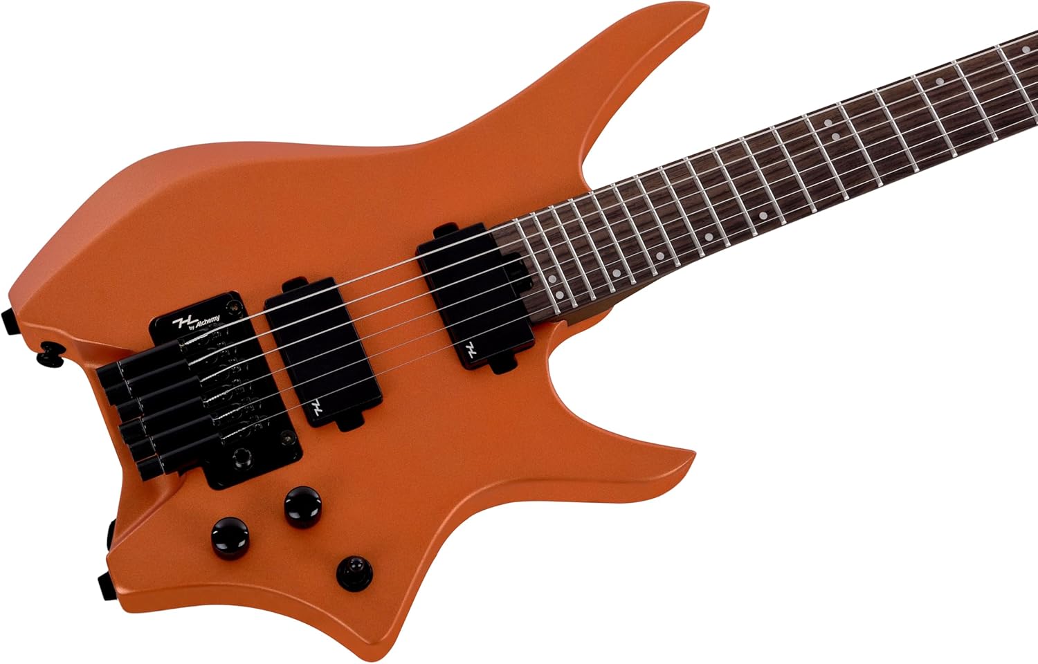 The NEXT HN5 Headless Electric Guitar (Metallic Orange)