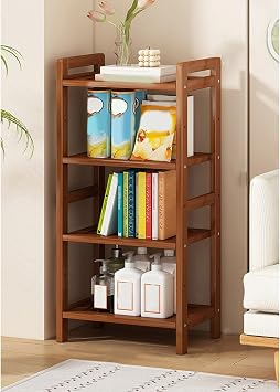Bookshelf Storage, Display Rack, Open Rack, Open Shelf, Multi-Purpose Shelf, Living Room Storage, Large Capacity, Bookcase, Storage Shelf, Picture Bookshelf, Display Shelf, 19.7 x 9.8 x 39.4