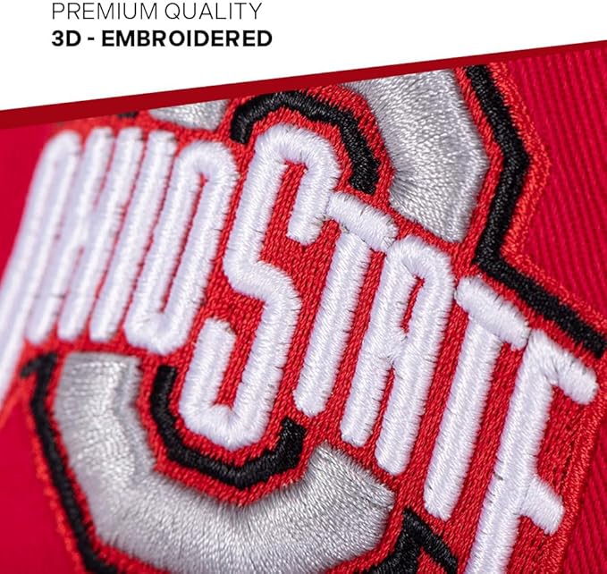 Gorra de béisbol de Ohio State University con correa ajustable miniatura 3