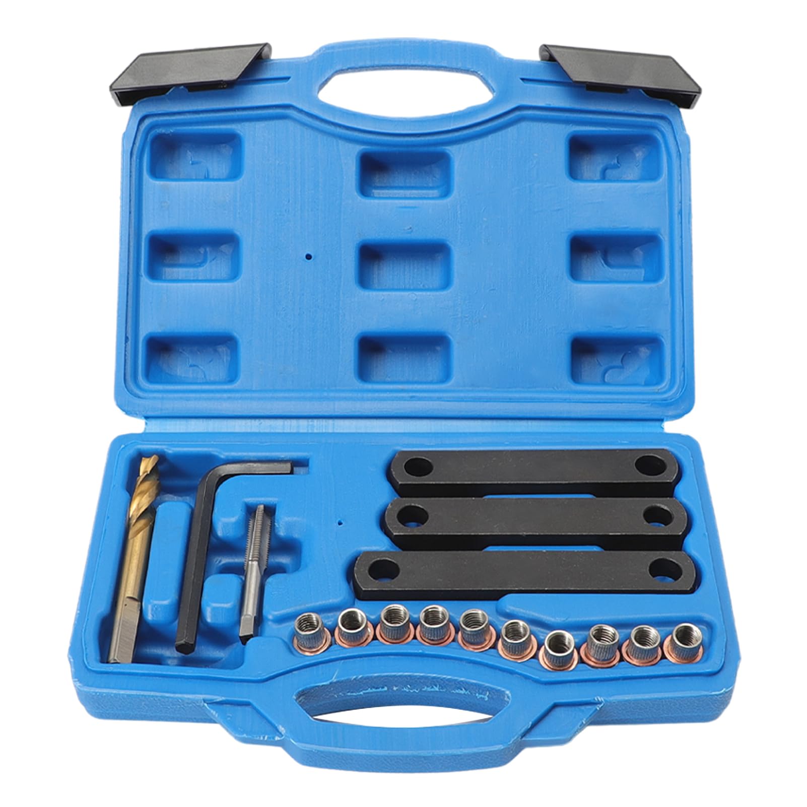 16 Pezzi compatibili con V*W 0P*El F0*rd Kit di Riparazione Filettatura Freno M9 x1,25 Set di Riparazione Filettatura