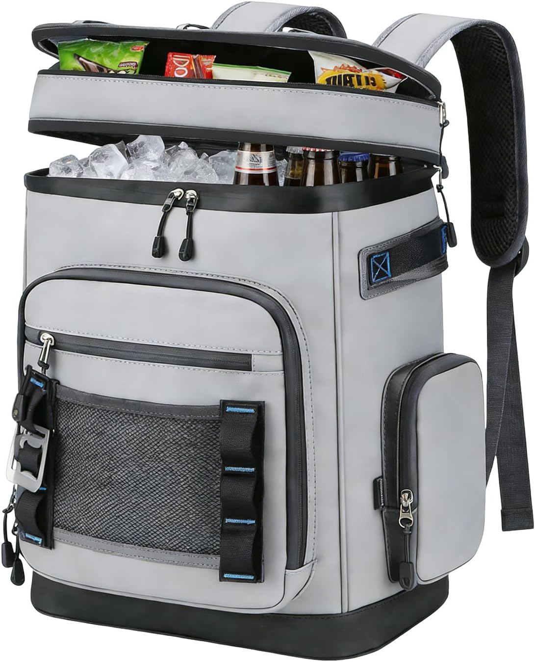 Backpack Cooler,40 Cans Cooler Backpack Insulated Waterproof&Leak Proof,Soft Cooler Bag with 2 Compartments for Men&Women,Picnic Backpack Ice Chest for Camping Hiking Fishing Lunch Beach Travel