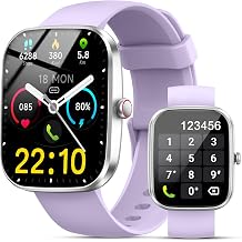 Smart Watch for Men WomenAnswer/Make Calls, 1.96" HD Smartwatch, Fitness Tracker with 110+ Sport Modes, IP68 Waterproof, Heart Rate/Sleep/Step Monitor, Pedometer, Activity Tracker for Android iOS