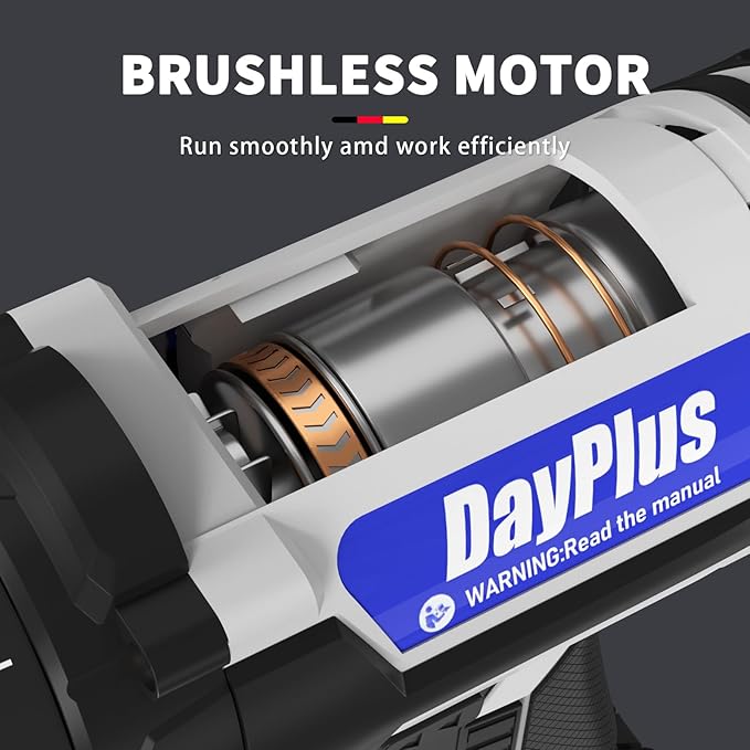 Taladro Inalámbrico AUTOFU 21V con 2 Velocidades y Luz LED miniatura 3