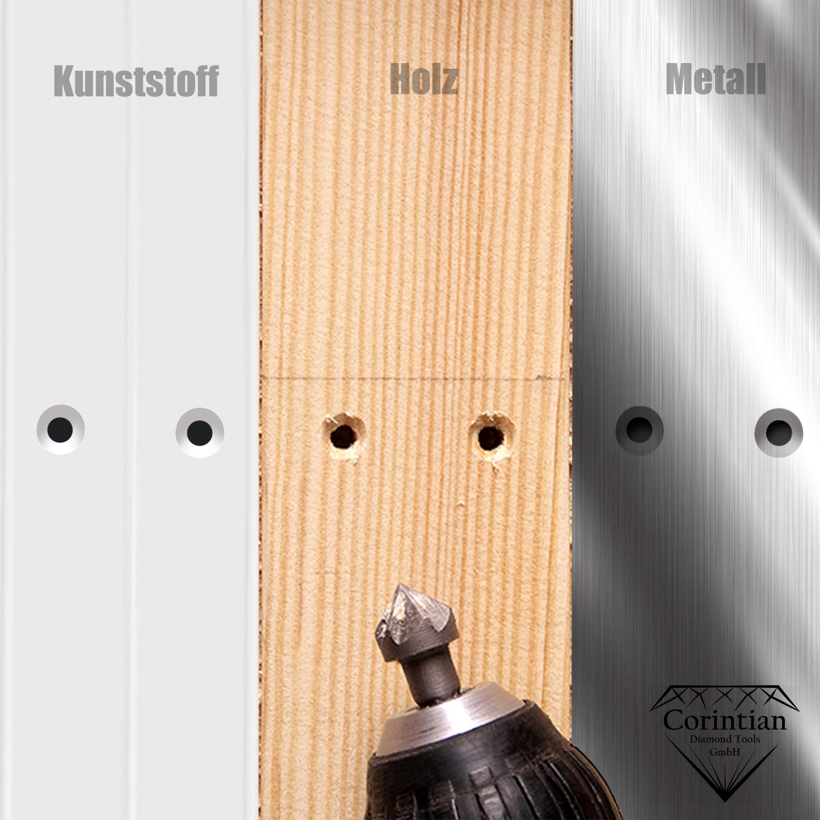 6er-Set Gewindebohrer-Bits M3 Bis M10 – HSS Mit Sechskantschaft