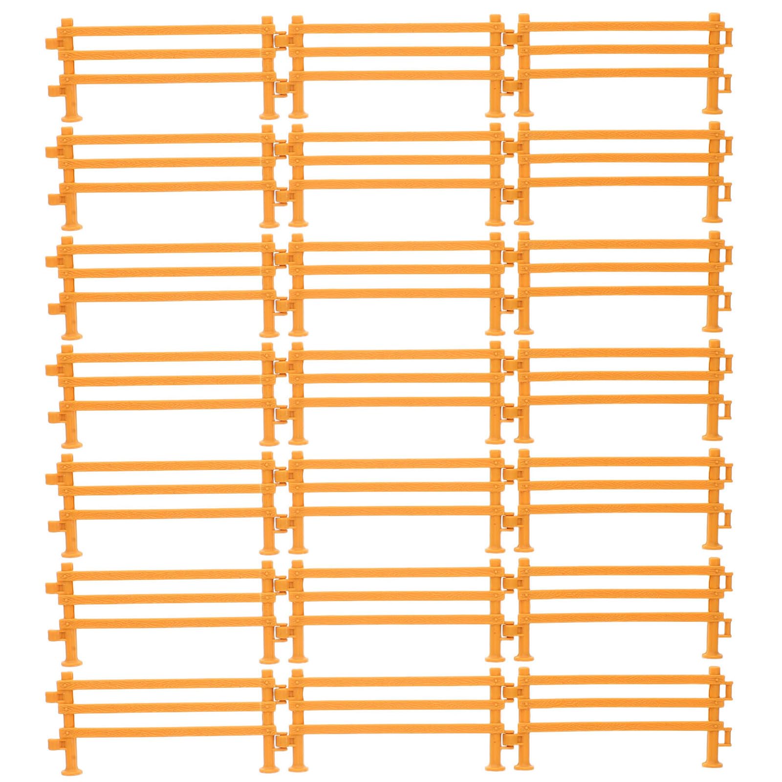 Lot de 60 clôtures Miniatures réalistes pour Maison de poupée, Jouets en Plastique - Accessoires de Jardin et Ferme