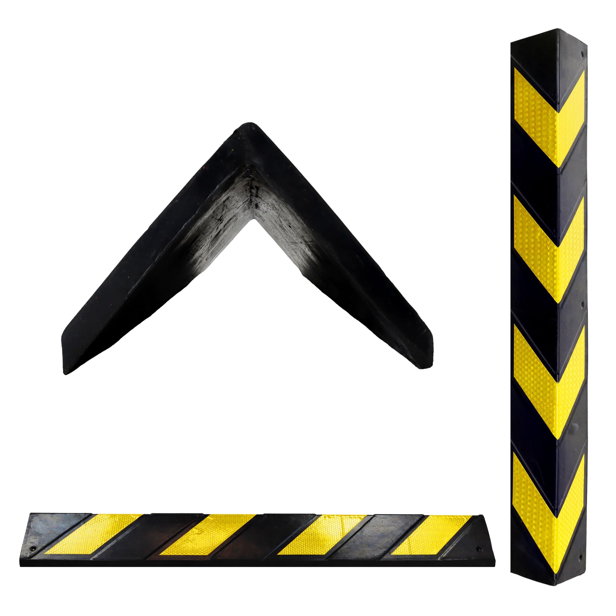Vigil Rubber Corner Guard Protectors for Wall Safety - Car Door Edge Protector with High Visibility - Rubber Corner Protectors for Buildings - Wall Guards Professional Grade