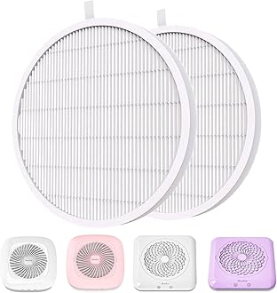 Nail Dust Collector Replacement Filter 2 Pack, Reusable Dust Filter for MelosySusie Nail Dust Collector Vacuum Fan Dust Collector Extractor Electric Dust Suction Machine