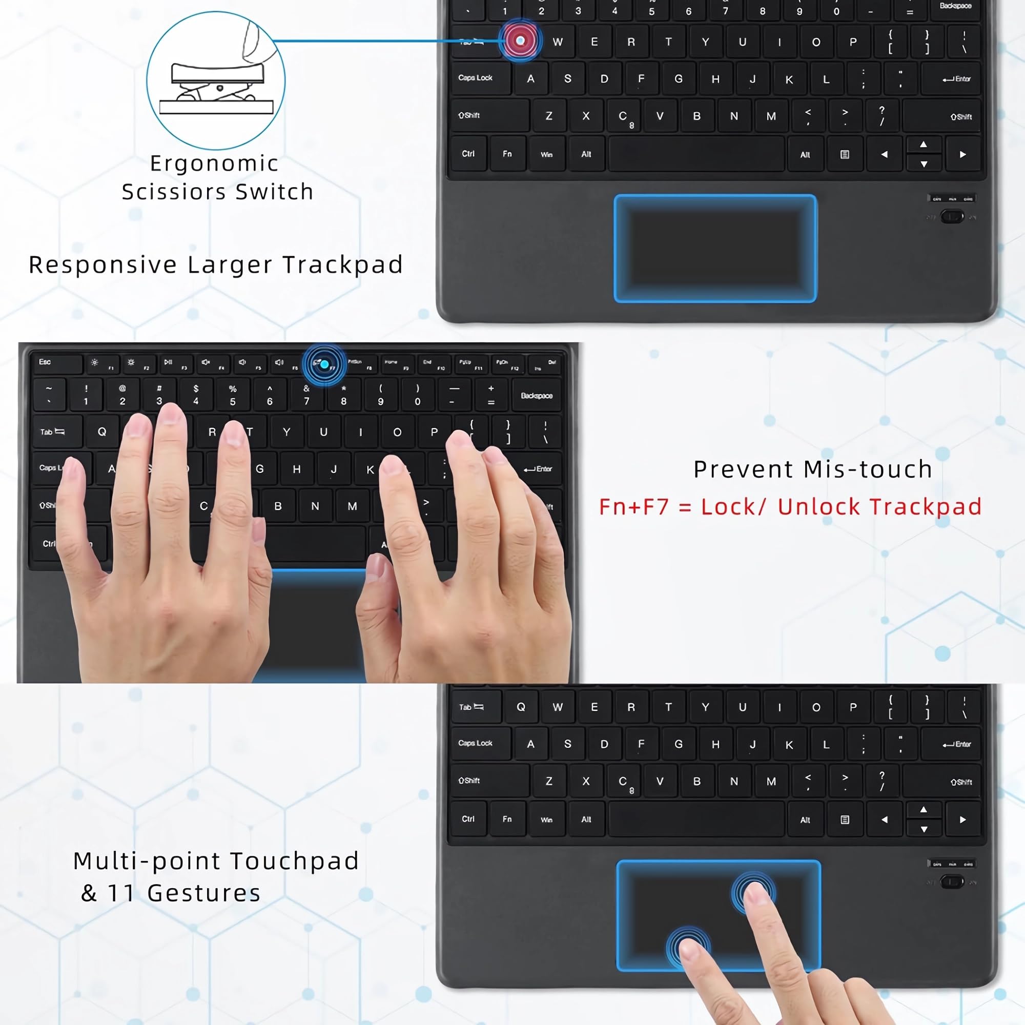 surface pro 第五世代 着脱式キーボード付き Surface Pro 6 /Pro 5 / 4 3 キーボード 着脱式 サーフェス プロ