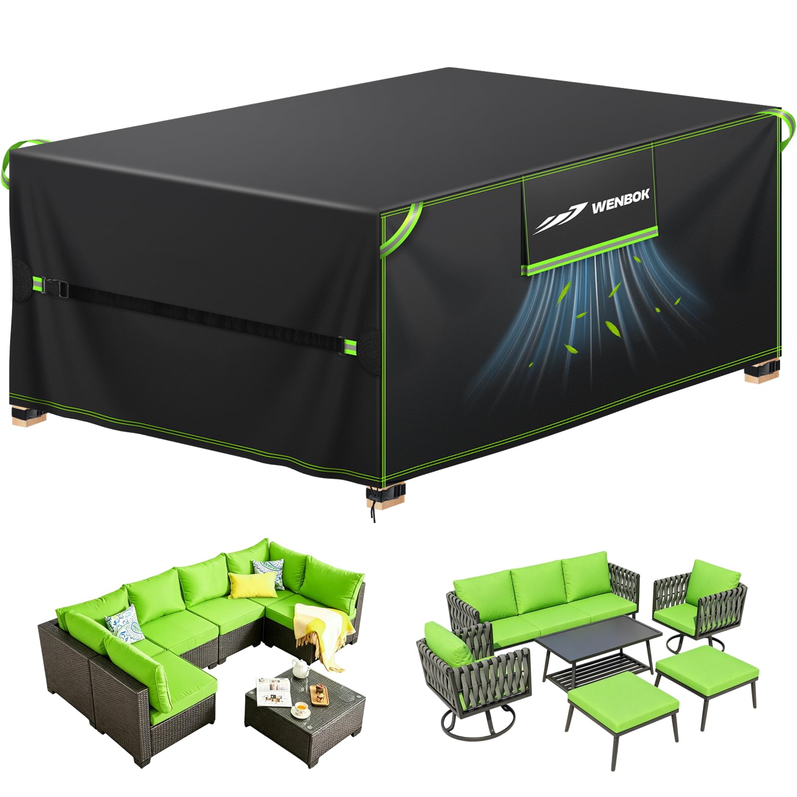 Fundas Muebles Jardin Exterior Impermeable Oxford 420D,200x160x70cm | Rectangular Funda Mesa Exterior Anti Viento, Anti UV para Grupos De Asientos, Muebles De Terraza,Mesas De jardín