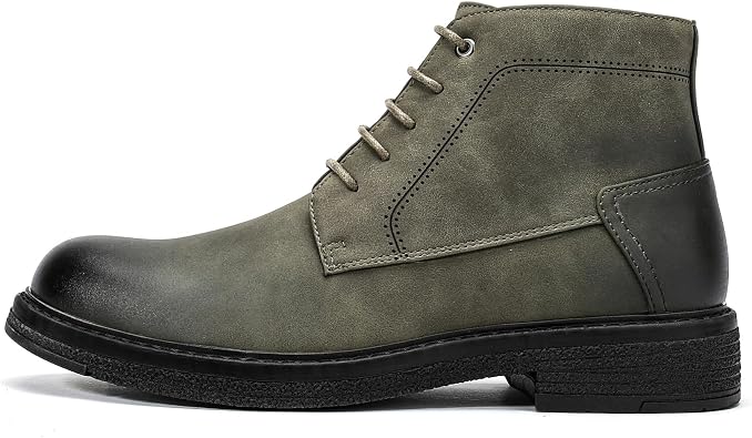 Allthemen Mens Ankle Boots Lace Up Chelsea Business Chukka Shoe